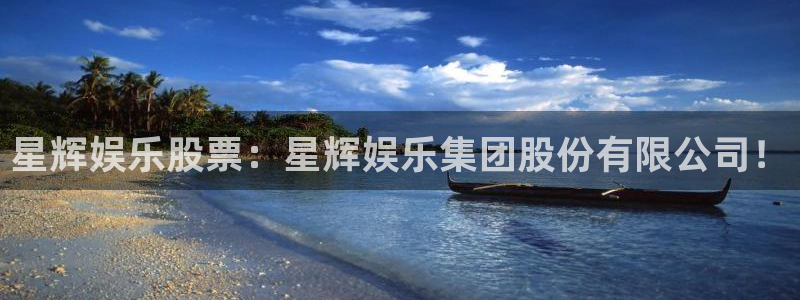 门徒平台招商：星辉娱乐股票：星辉娱乐集团股份有限公司！